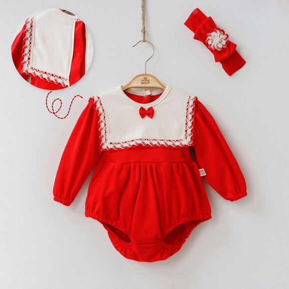 Barboteuse Red Classy - BabyKiss.tn
