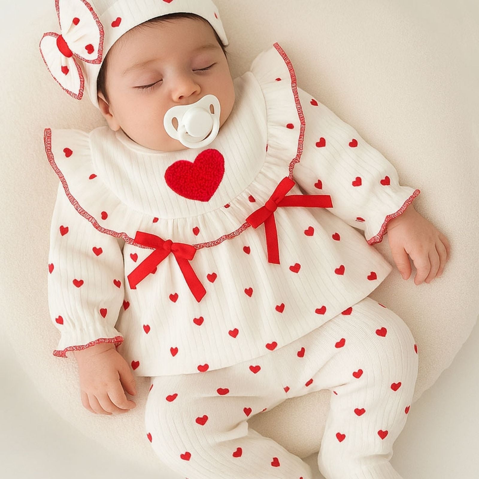 Ensemble Naissance Cœur Doux - BabyKiss.tn