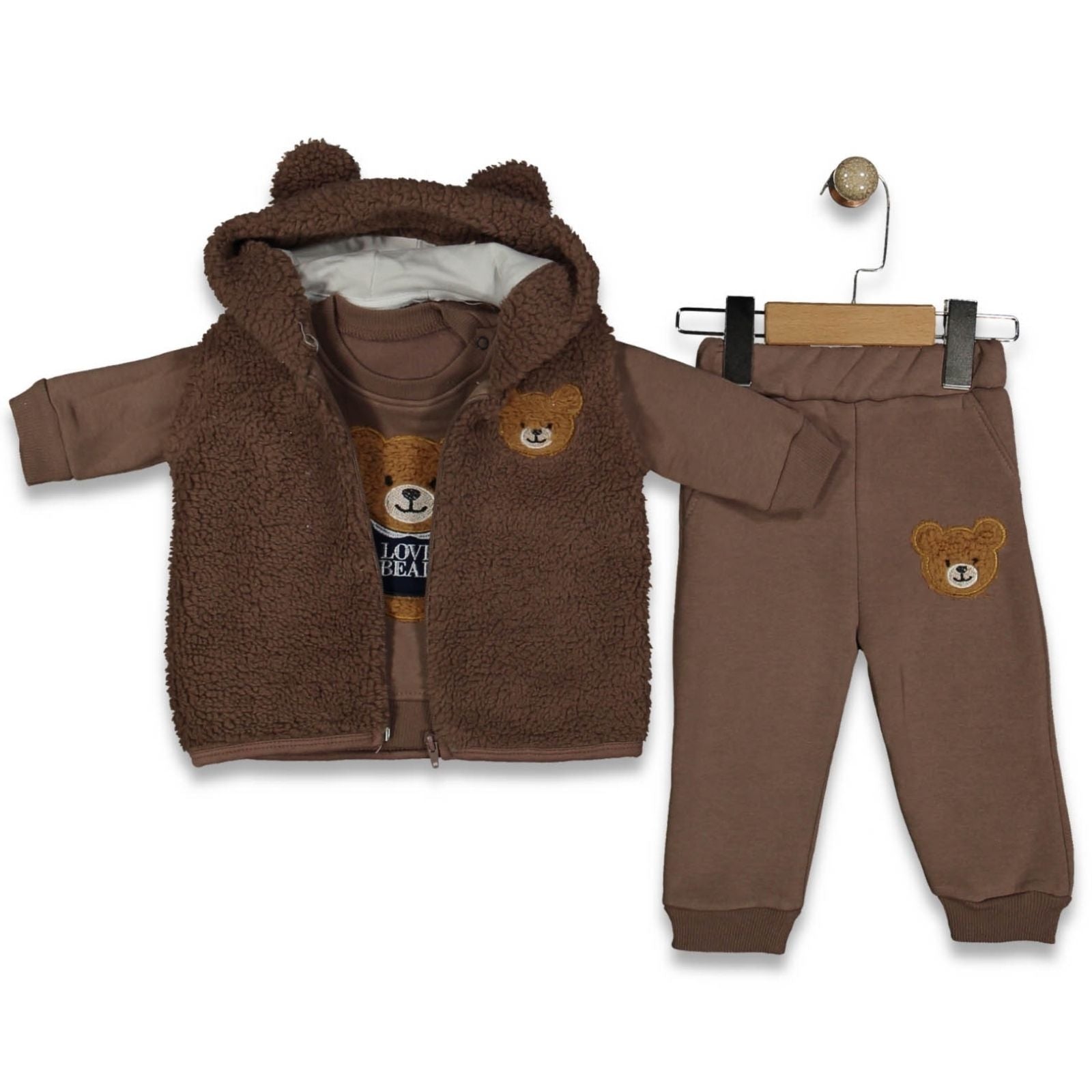 Ensemble Ourson Tout Doux - BabyKiss.tn