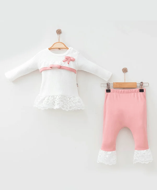 Ensemble Pink Dentelle - BabyKiss.tn