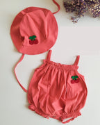 Set de 2 avec chapeau Fraise - BabyKiss.tn