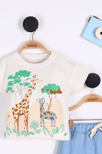 Ensemble d'été Girafe - BabyKiss.tn