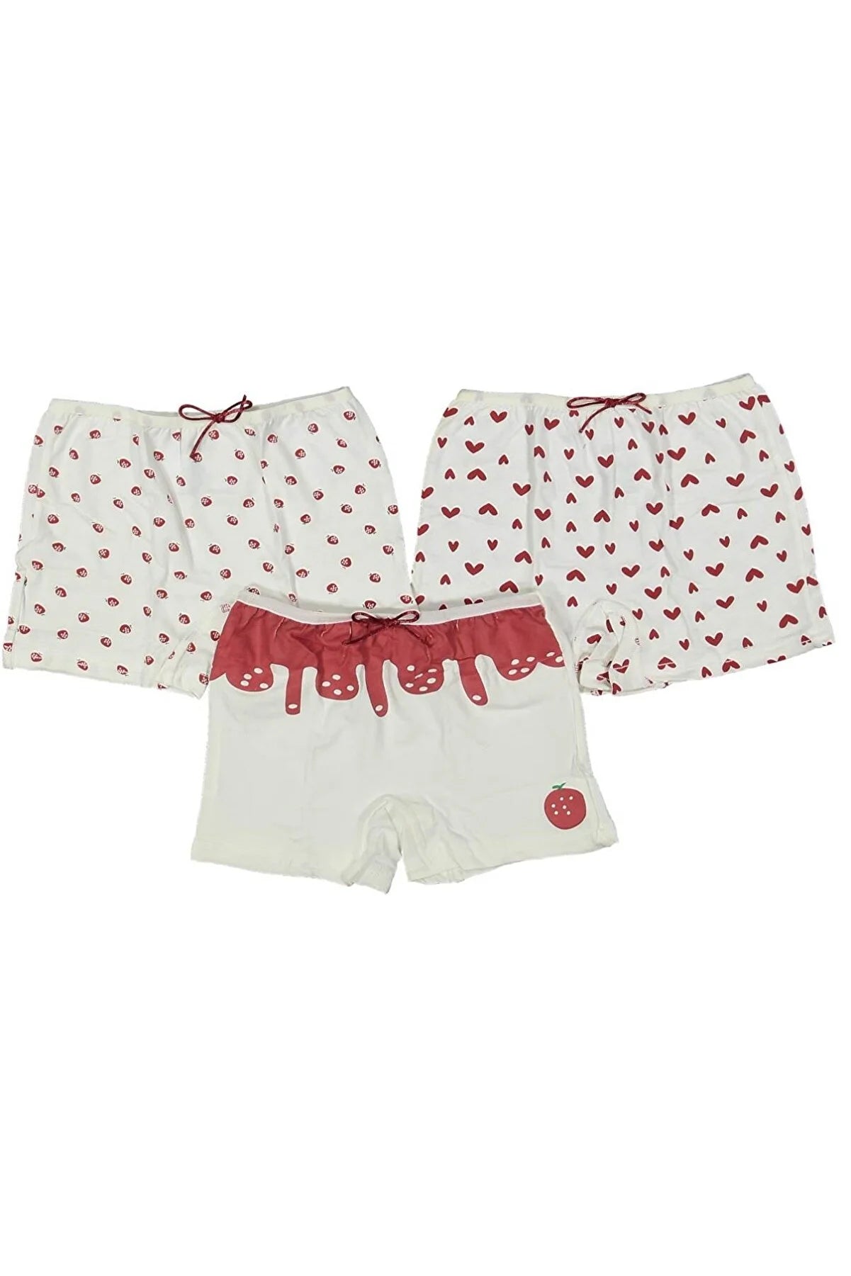 Lot de 3 Ensemble Boxer à Motifs Mixtes Fille - BabyKiss.tn