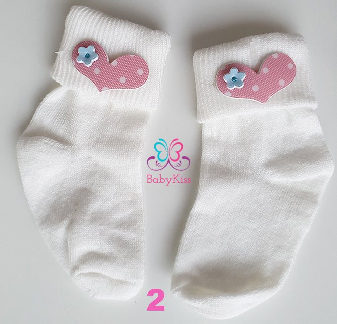 Chaussettes bébé en coton biologique - lot de deux paires - Dreams