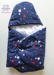 Nid bébé à capuche | Blue Stars - BabyKiss.tn